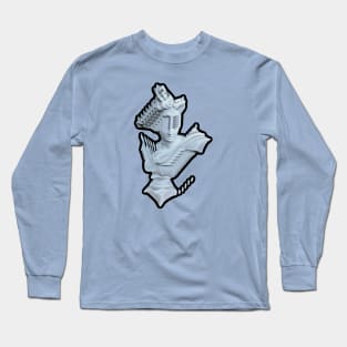 Glitched Vaporwave Statue #3 Long Sleeve T-Shirt